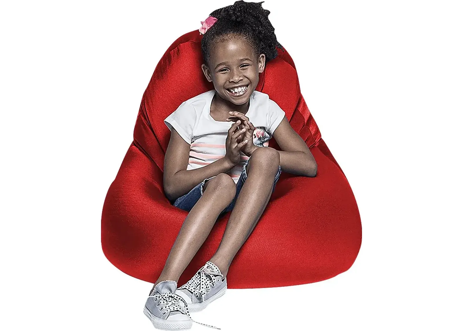 Kids Cloud Nest Small Red Bean Bag Chair