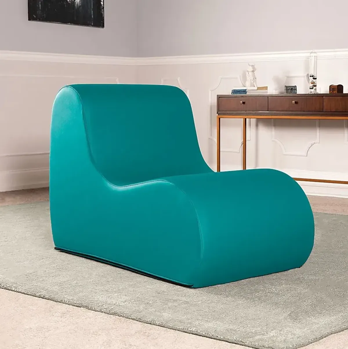 Kids Tamiko Turquoise Large Chair