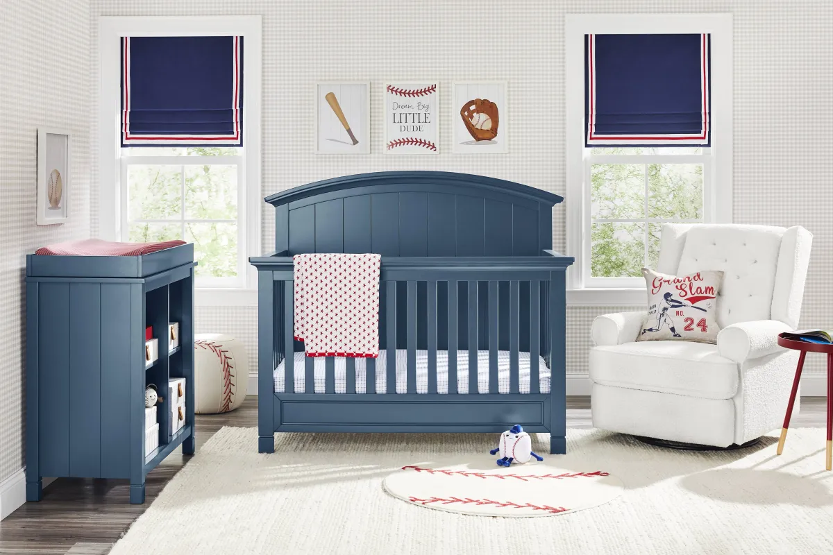 Kids Cottage Colors Navy Nursery
