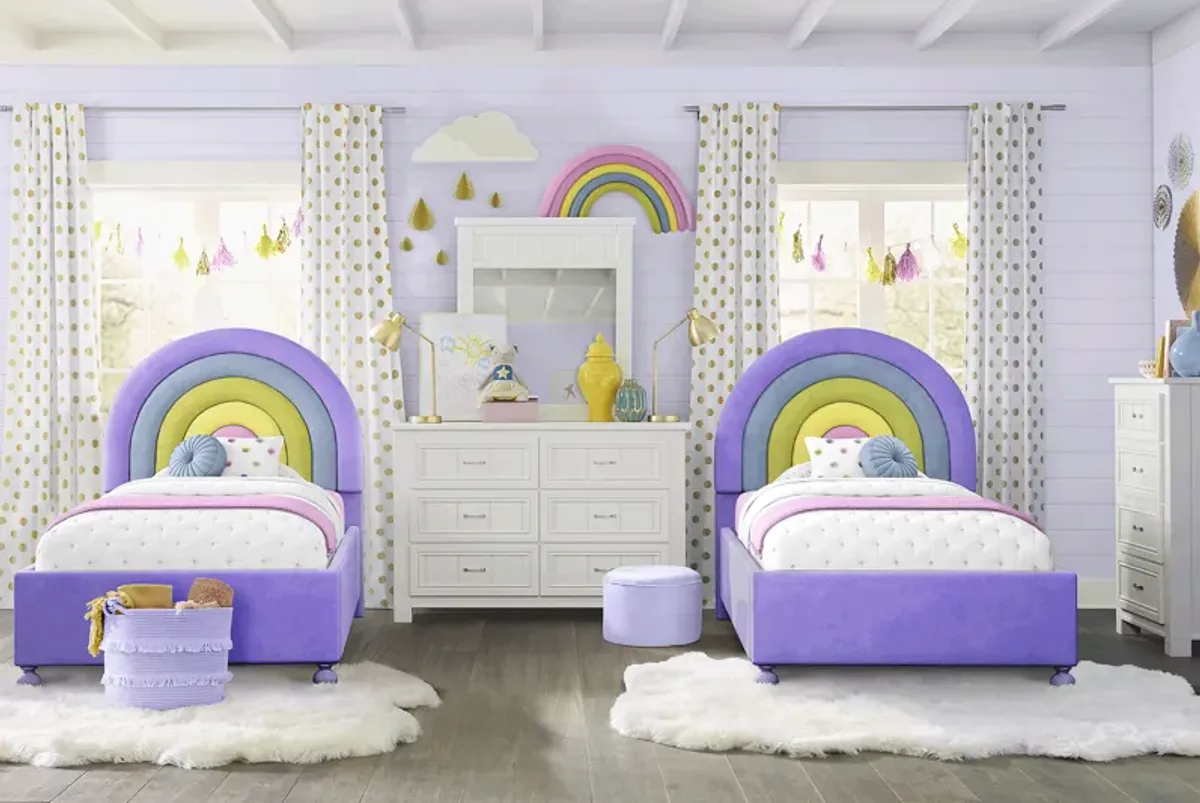Kids Cottage Colors Lavender Twin Panel Bedroom by Rooms To Go