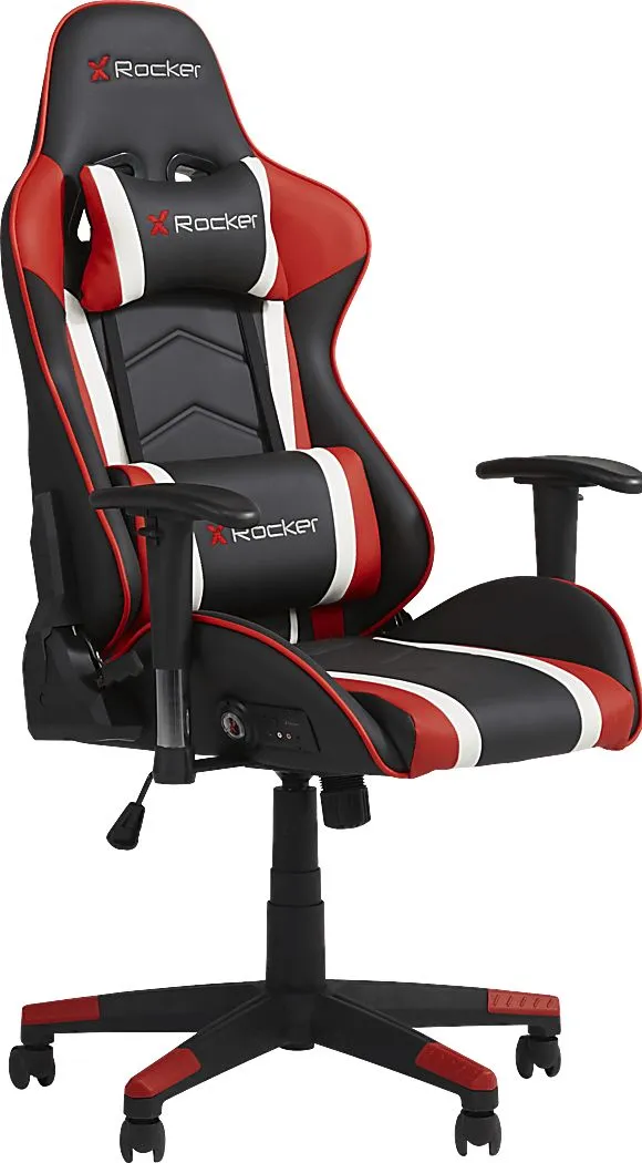 Sound Trek Black/Red Ergonomic PC Gaming Chair
