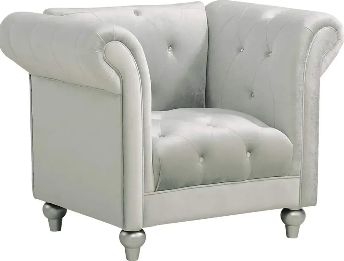 Julietta Silver Jewel Chair