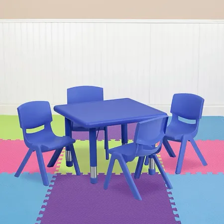 Kids Crayo Blue 5 Pc Toddler Table Set