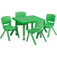 Kids Crayo Green 5 Pc Toddler Table Set