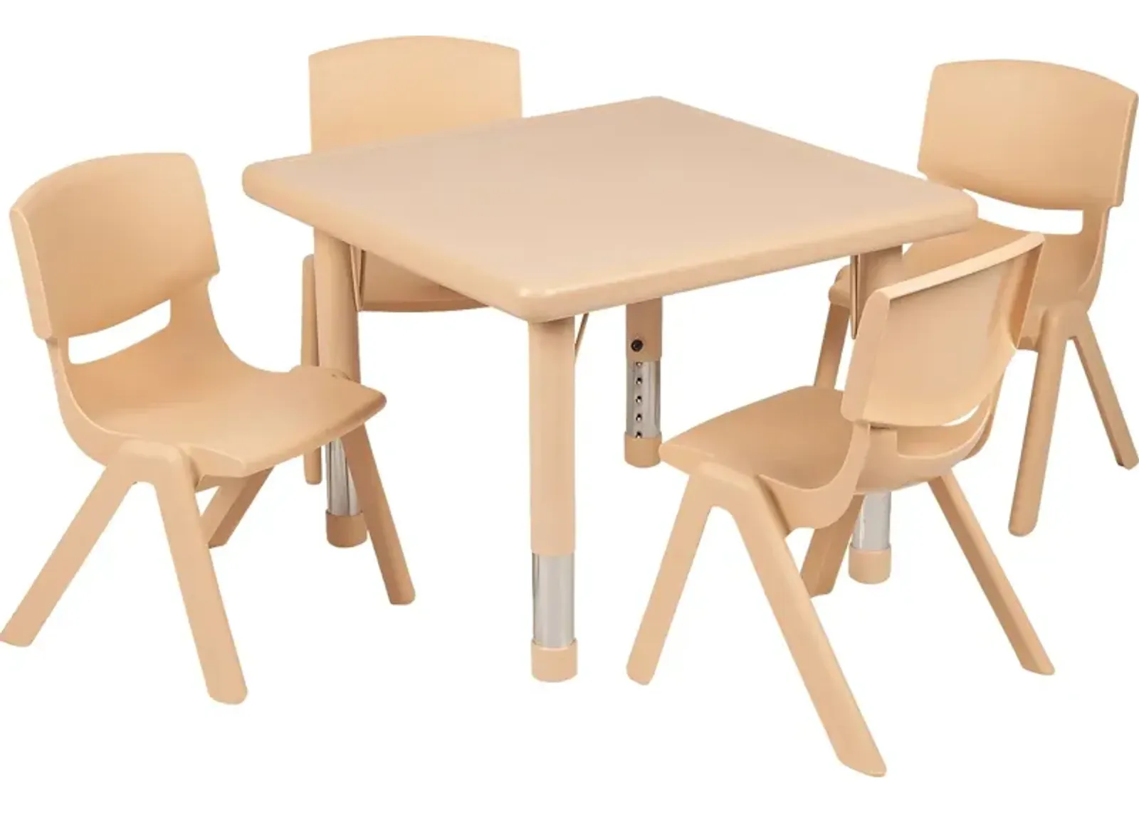 Kids Crayo Natural 5 Pc Toddler Table Set