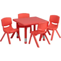 Kids Crayo Red 5 Pc Toddler Table Set