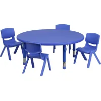 Kids Lugi Blue 5 Pc Toddler Table Set