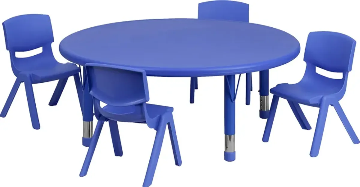 Kids Lugi Blue 5 Pc Toddler Table Set