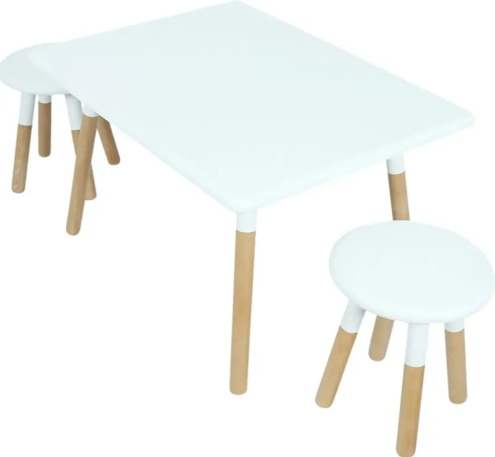 Kids Despina White 3 Pc Table Set