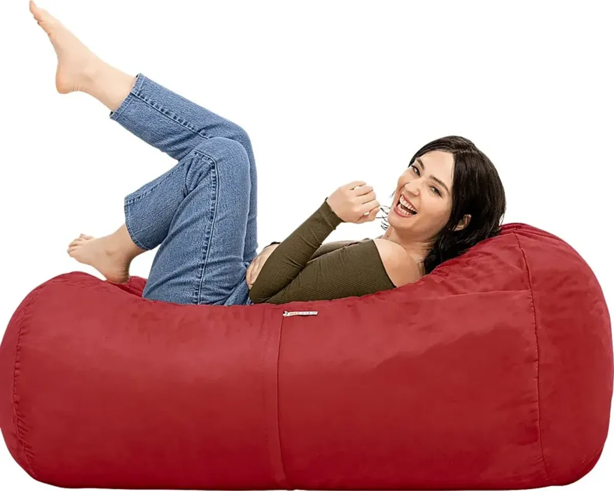 Kids Bexley Red Bean Bag Chair