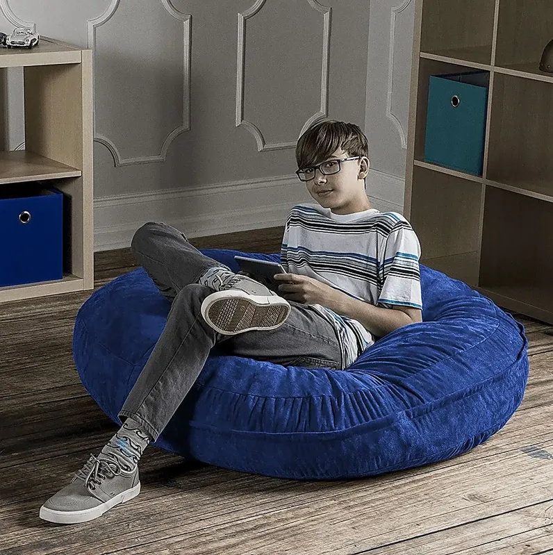 Kids Calix Blue Bean Bag Chair