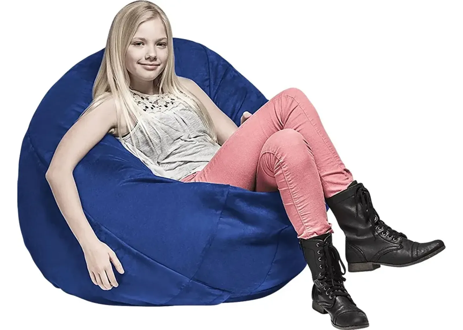 Kids Calix Blue Bean Bag Chair