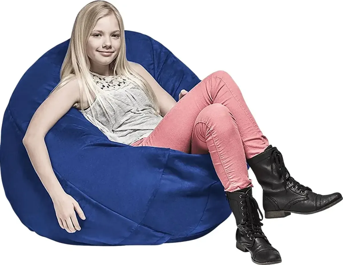 Kids Calix Blue Bean Bag Chair