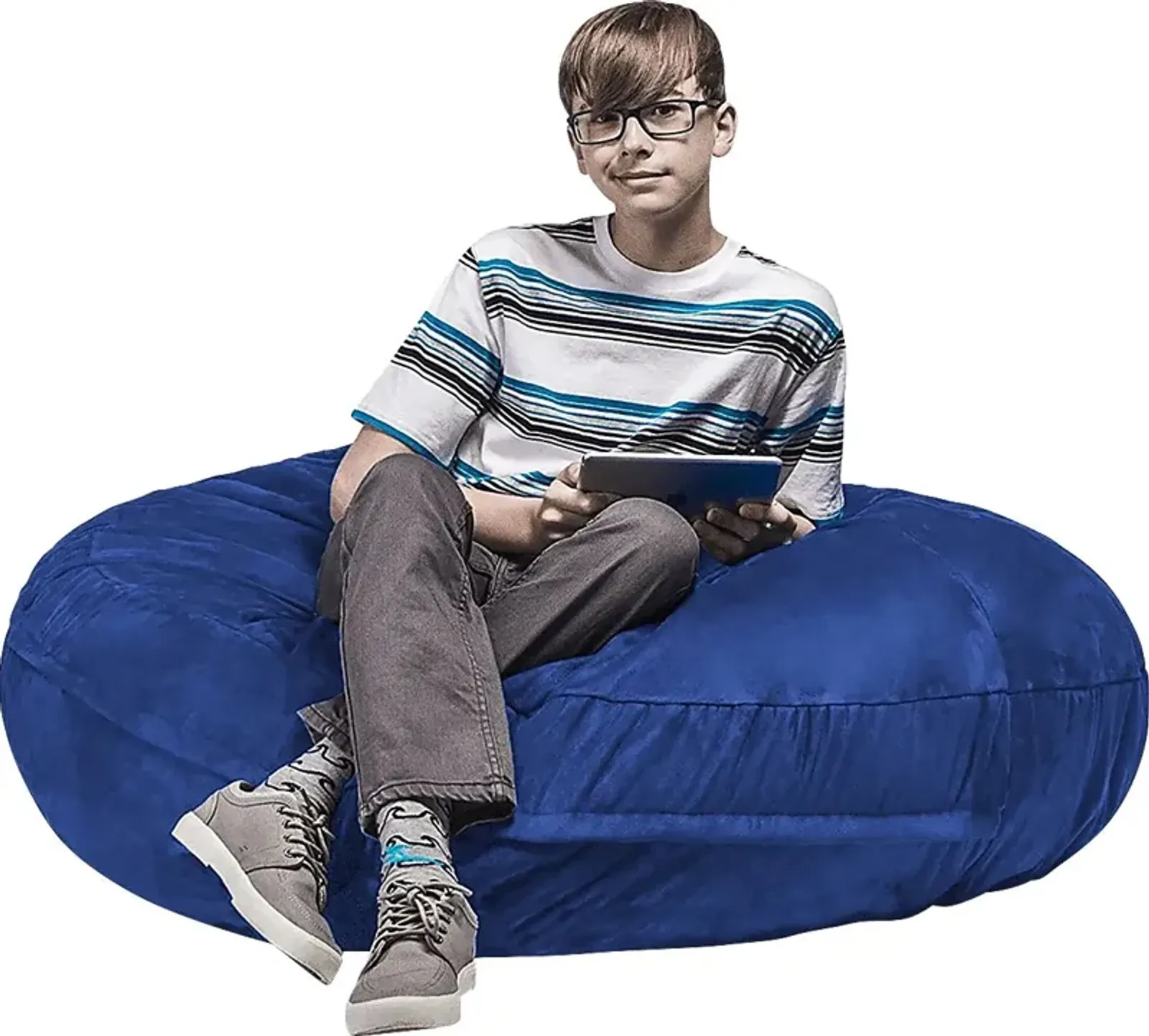 Kids Calix Blue Bean Bag Chair