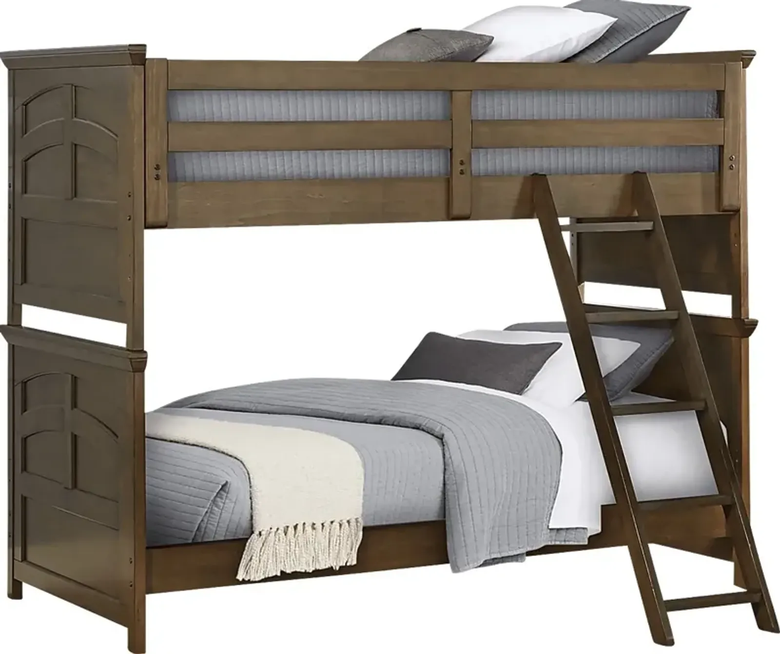 Kids Santa Cruz Brown Cherry Twin/Twin Bunk Bed