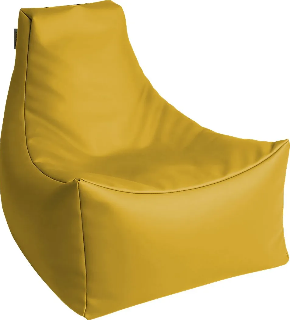 Kids Wilfy Yellow Small Bean Bag Chair