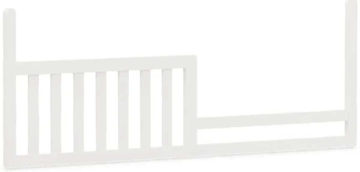 Kids Cottage Colors White 3 Pc Nursery with Toddler Rail