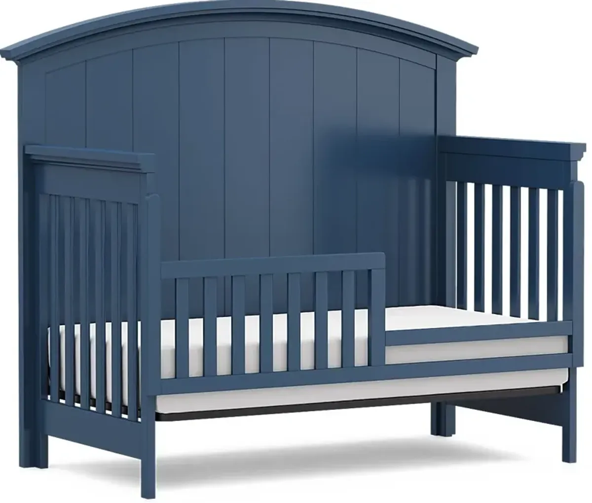 Kids Cottage Colors Navy 3 Pc Nursery with Toddler Rail