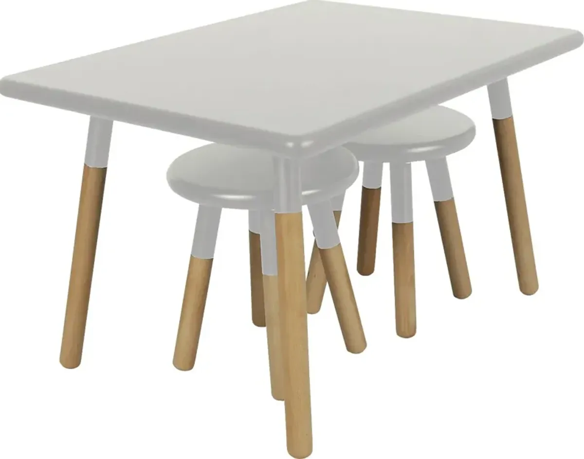 Kids Despina Gray 3 Pc Table Set