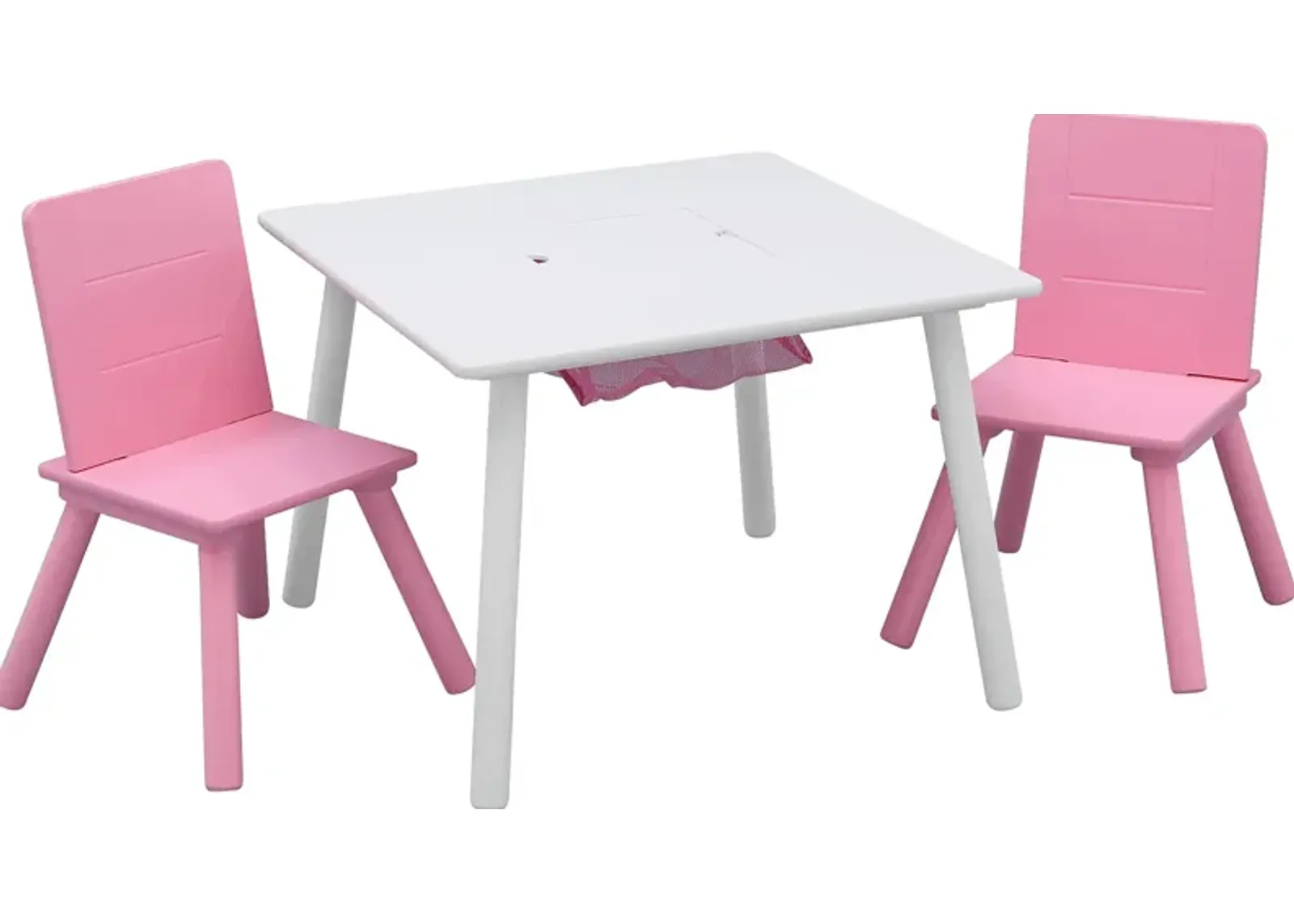 Kids Coloring Time White 3 Pc Table Set