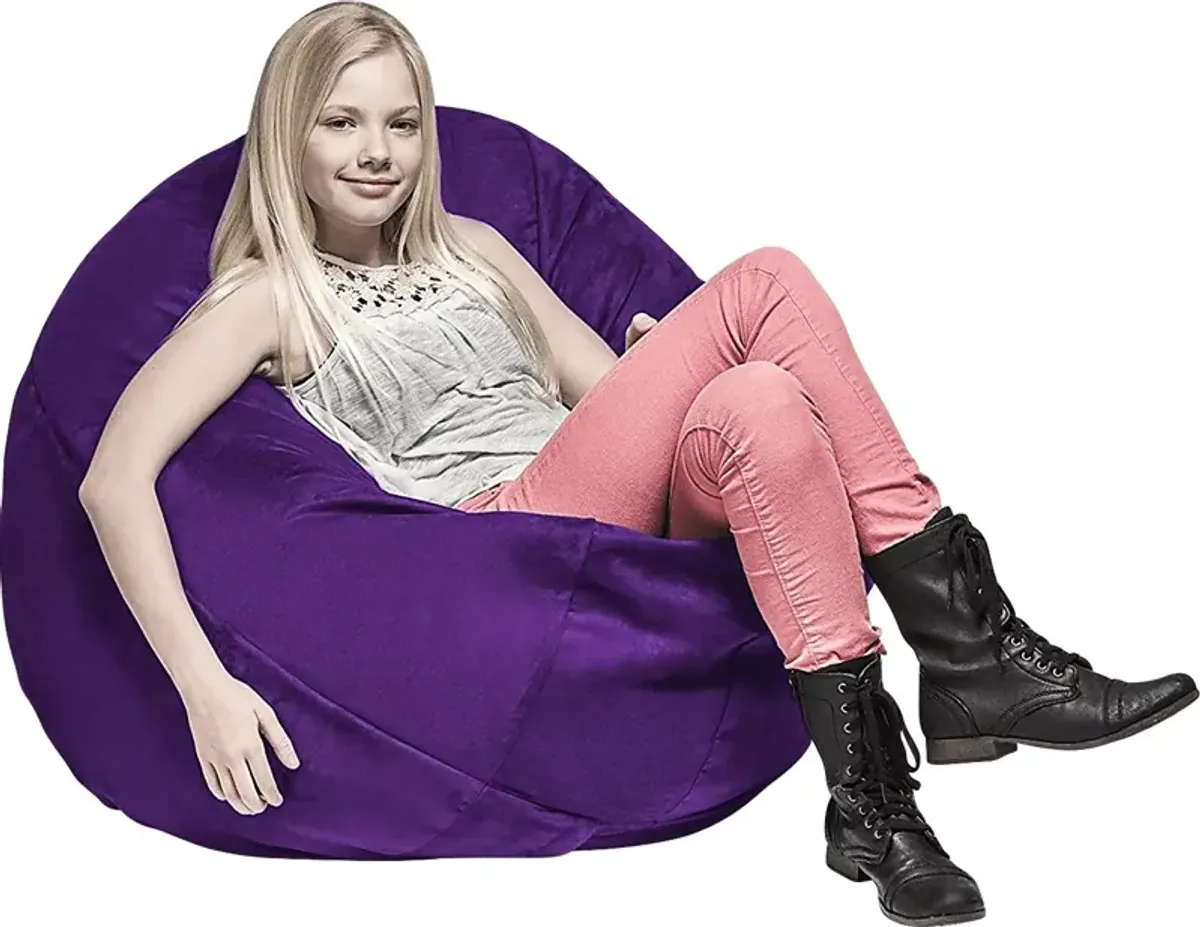 Kids Calix Purple Bean Bag Chair