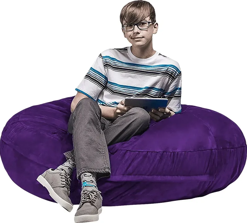 Kids Calix Purple Bean Bag Chair