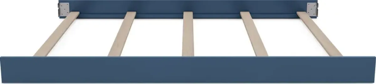 Kids Cottage Colors Navy 4 Pc Nursery with Toddler and Full Conversion Rails