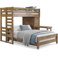 Kids Creekside 2.0 Chestnut Twin/Full Loft with Loft Chest and Desk Attachment