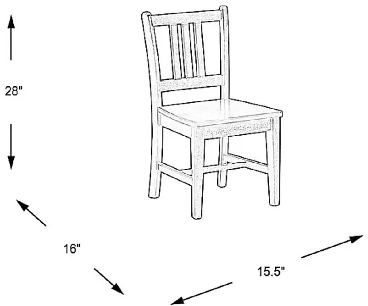 Kids Jo Jo White Splat Chair