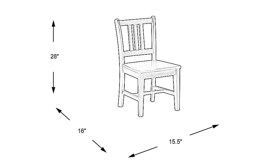 Kids Jo Jo White Splat Chair