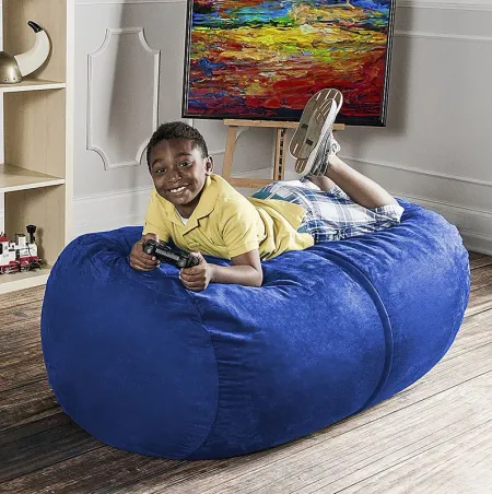 Kids Bexley Blue Bean Bag Chair