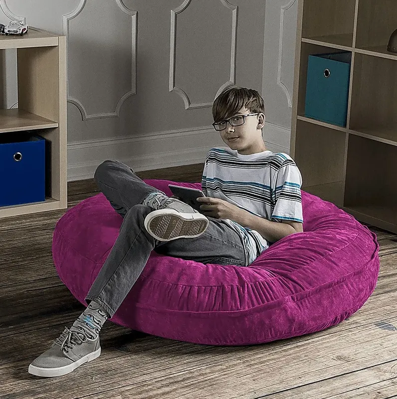 Kids Calix Fuchsia Bean Bag Chair