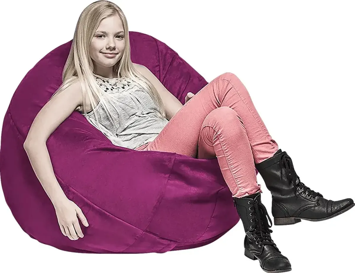 Kids Calix Fuchsia Bean Bag Chair