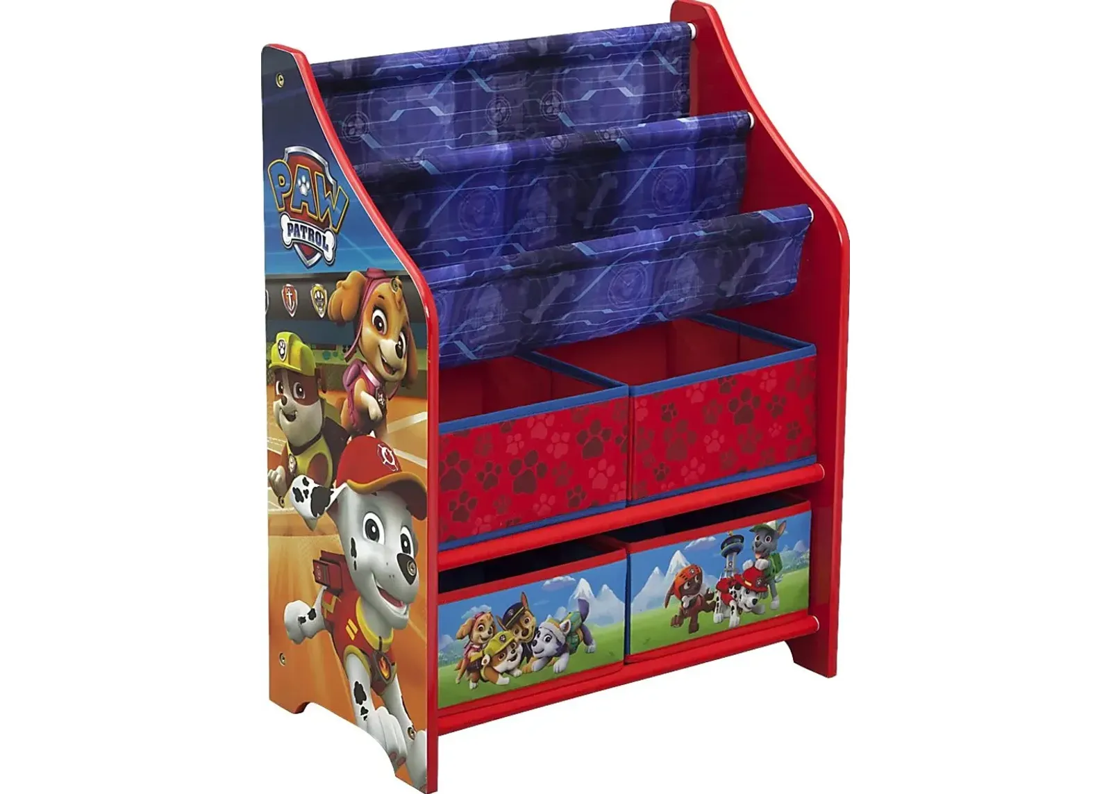 Kids Paw Patrol Red Bookcase