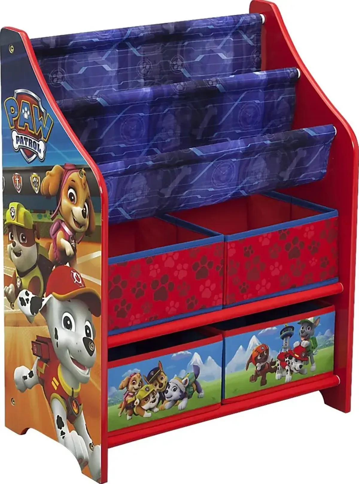 Kids Paw Patrol Red Bookcase