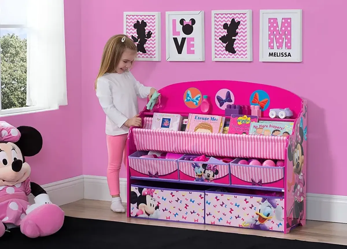 Kids Disney Minnie Mouse Pink Bookcase