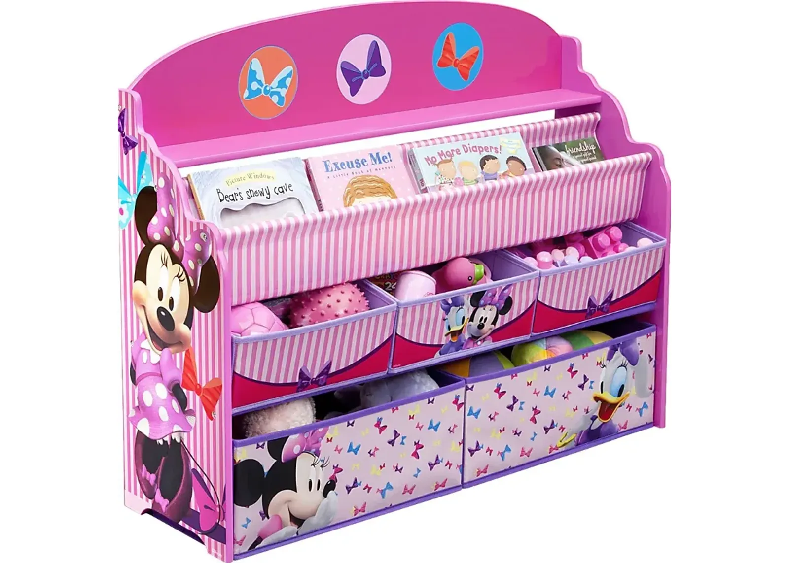 Kids Disney Minnie Mouse Pink Bookcase