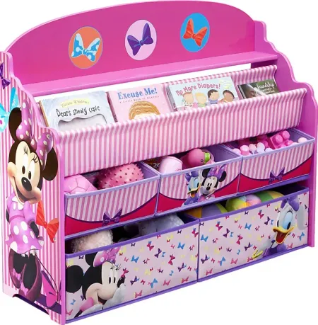 Kids Disney Minnie Mouse Pink Bookcase