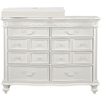 Disney Princess Fairytale White Dresser with Changing Topper and Pad