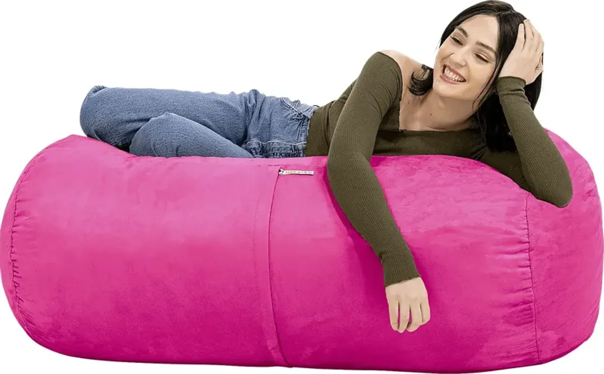 Kids Bexley Fuchsia Bean Bag Chair