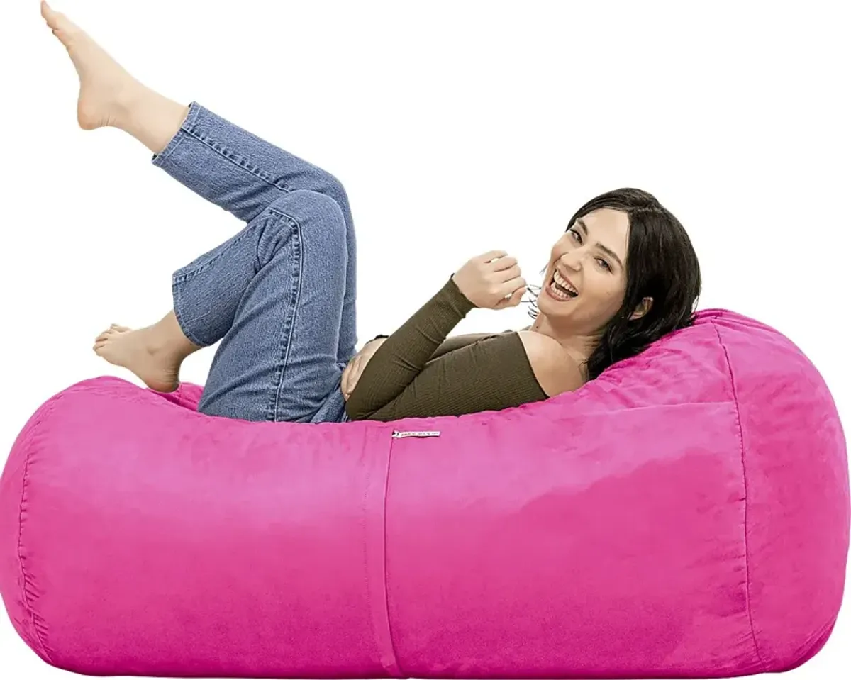 Kids Bexley Fuchsia Bean Bag Chair