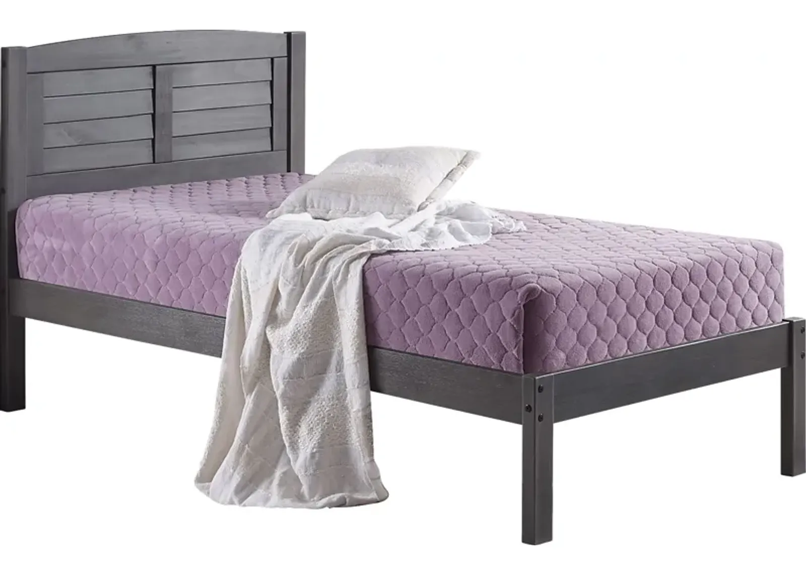 Kids Cicotte Gray Twin Bed