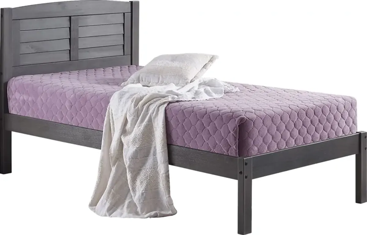 Kids Cicotte Gray Twin Bed