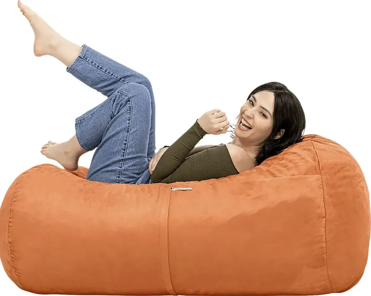 Kids Bexley Orange Bean Bag Chair