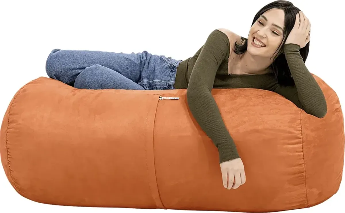 Kids Bexley Orange Bean Bag Chair