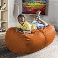 Kids Bexley Orange Bean Bag Chair