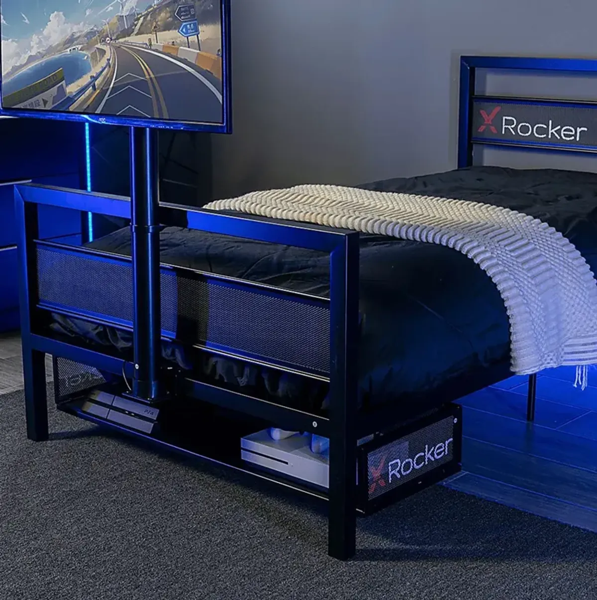 Kids Deecie Black Twin Gaming Bed