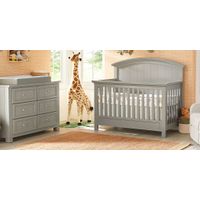 Cottage Colors Whisper Gray Dresser with Changing Tray and Pad