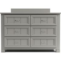 Cottage Colors Whisper Gray Dresser with Changing Tray and Pad