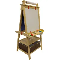 Little Partners Natural Deluxe Learn and Play Art Center Easel